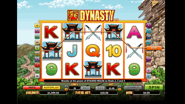 Бонусная игра Dynasty 6